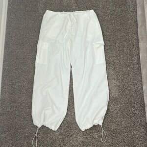 Cider White Balloon Pants